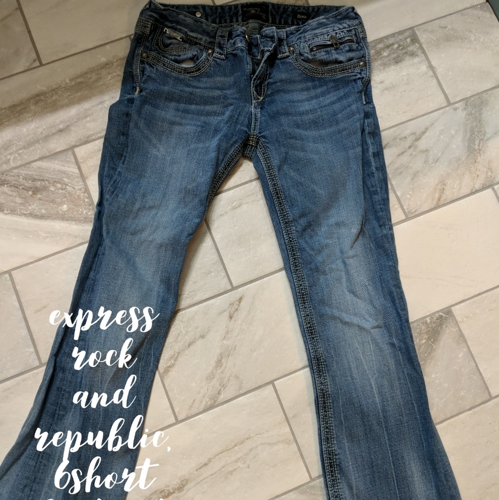 Express Rock and republic jeans